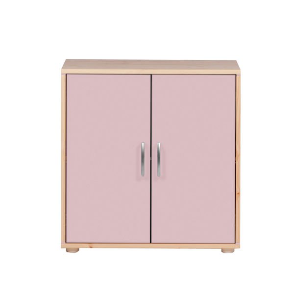 Classic Kommode 2 Türen Kiefer/Rosa Classic Kommode 2 Türen Kiefer/Rosa
