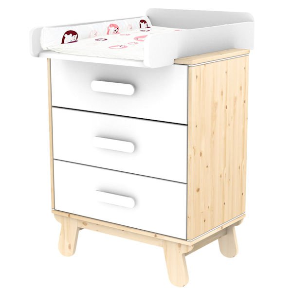 Flexa Näst 2-in-1 Wickeltisch Natur/Weiß Flexa Näst 2-in-1 Wickeltisch Natur/Weiß