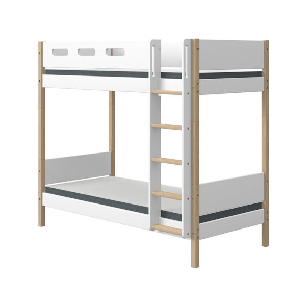 Flexa Pfosten gerade Leiter Umbausatz hohes Etagenbett Eiche / White Flexa Pfosten gerade Leiter Umbausatz hohes Etagenbett Eiche / White