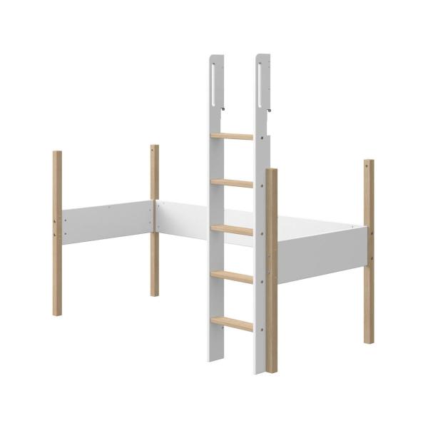 Flexa Pfosten gerade Leiter Umbausatz Hochbett 90x200 Eiche / White Flexa Pfosten gerade Leiter Umbausatz Hochbett 90x200 Eiche / White