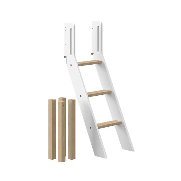 Flexa Pfosten Schrägleiter Umbausatz Spielbett Eiche / White Flexa Pfosten Schrägleiter Umbausatz Spielbett Eiche / White