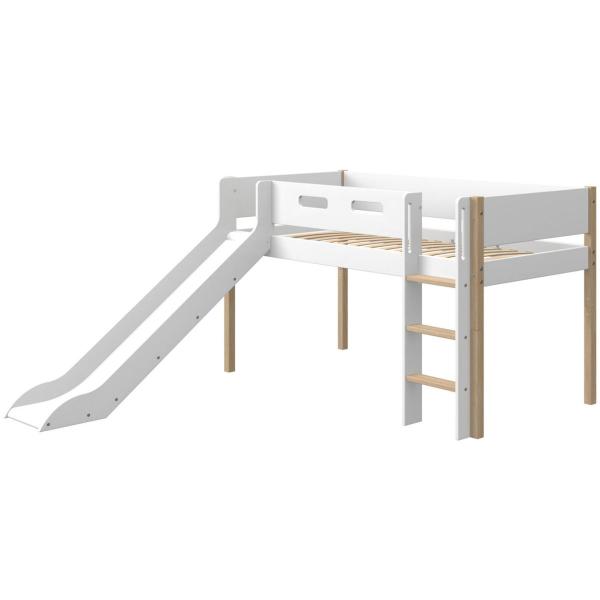 Flexa Rutschbett gerade Leiter 90x190 Eiche / White Flexa Rutschbett gerade Leiter 90x190 Eiche / White