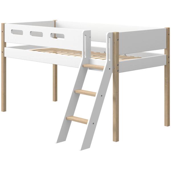 Flexa Nor Spielbett Schrägleiter 90x200 Eiche / White Flexa Nor Spielbett Schrägleiter 90x200 Eiche / White