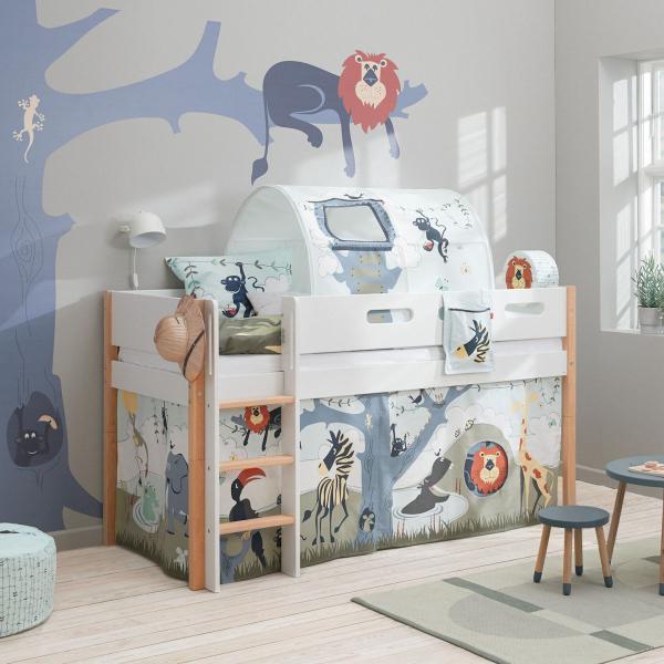 Flexa Nor Spielbett Schrägleiter 90x200 Eiche / White Flexa Nor Spielbett Schrägleiter 90x200 Eiche / White
