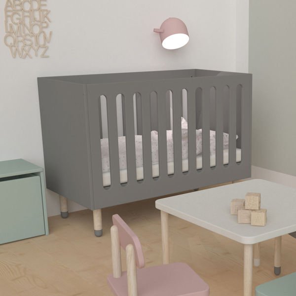 Flexa Play Kinder-/Babybett Grau Flexa Play Kinder-/Babybett Grau