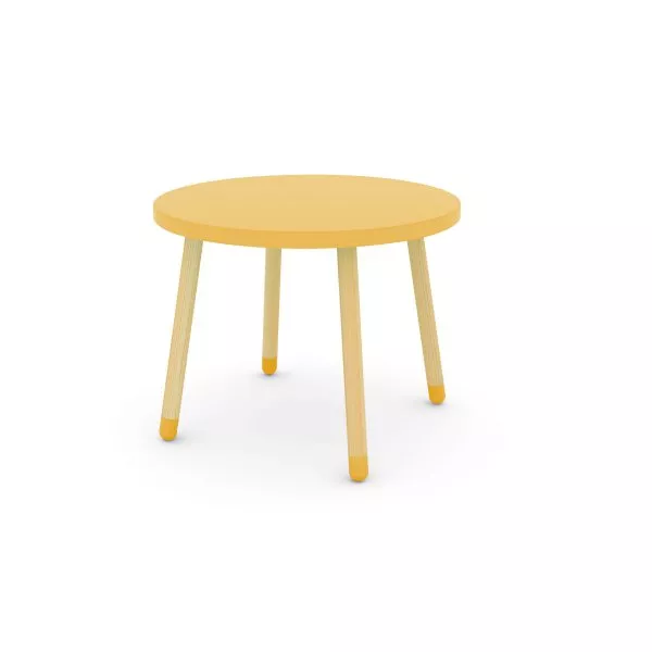 Flexa Play Kindertisch 60 cm und 47 cm hoch in gelb