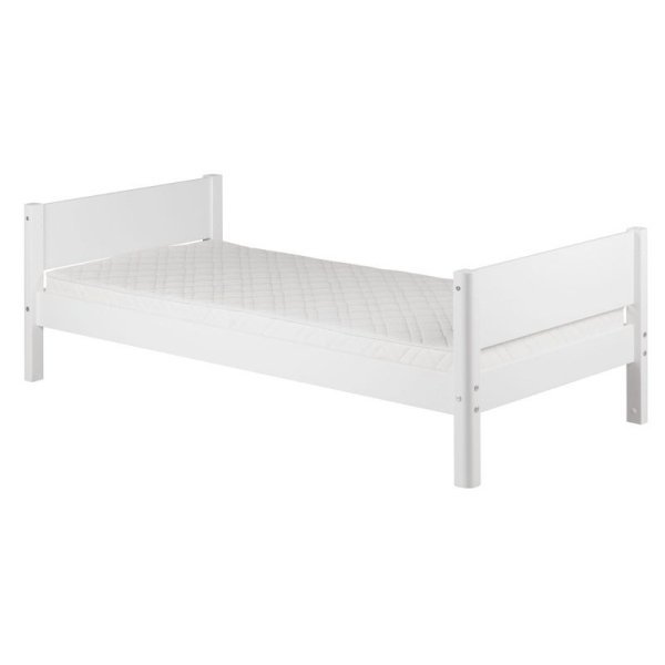 Flexa White Einzelbett 90x190 Pfosten in weiß Flexa White Einzelbett 90x190 Pfosten in weiß