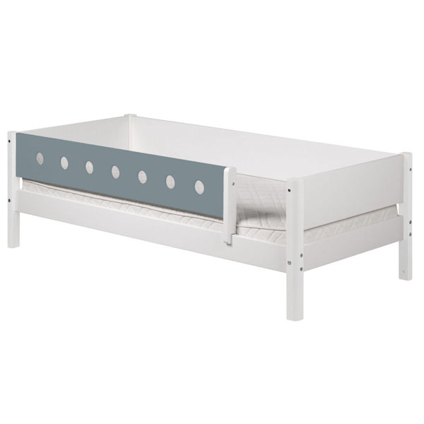 Flexa White Einzelbett 90x200 Frosty Blue Pfosten weiß Flexa White Einzelbett 90x200 Frosty Blue Pfosten weiß