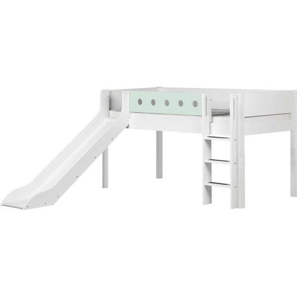 Flexa White Rutschbett 90x190 gerade L. weiß/mintgrün Flexa White Rutschbett 90x190 gerade L. weiß/mintgrün