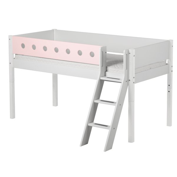 Flexa White Spielbett 90x200 Schrägleiter in weiß/rosa Flexa White Spielbett 90x200 Schrägleiter in weiß/rosa