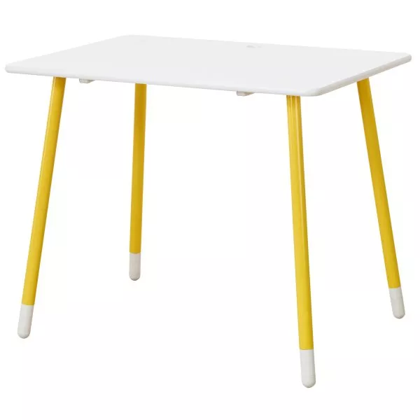 Flexa White Schreibtisch in deckend weiß/gelb