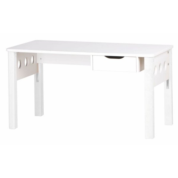 Flexa White Schreibtisch höhenverstellbar, Beine in weiß Flexa White Schreibtisch höhenverstellbar, Beine in weiß