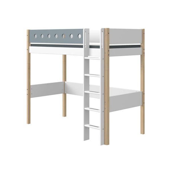 Flexa White Pfosten+ger. Leiter f. 90x190 Hochbett birke Flexa White Pfosten+ger. Leiter f. 90x190 Hochbett birke