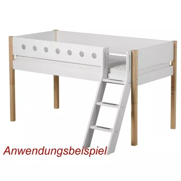 Flexa White vordere 3/4-Sicherung 190er aus MDF in weiß Flexa White vordere 3/4-Sicherung 190er aus MDF in weiß