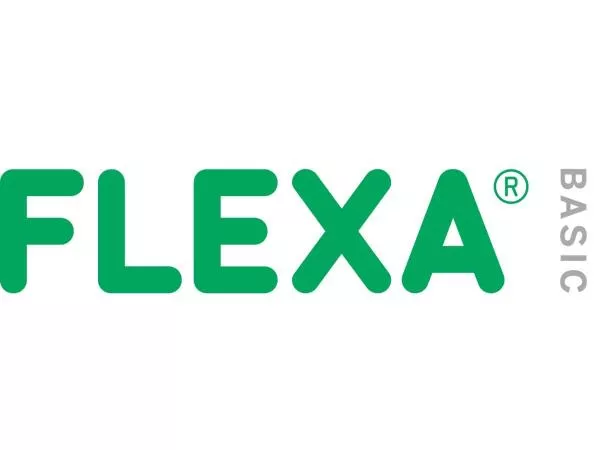 Flexa Basic Trendy Einzelbett + Sicherung hinten, weiß/black