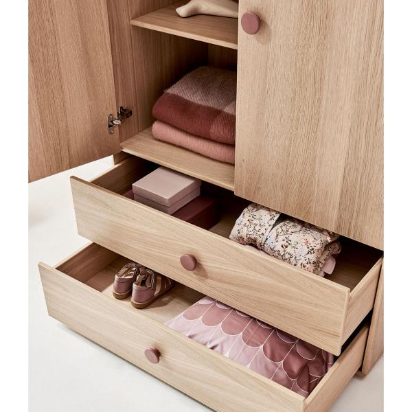 Flexa Popsicle Hoher Einzelschrank 1 Tür, 4 Böden - Blueberry Flexa Popsicle Hoher Einzelschrank 1 Tür, 4 Böden - Blueberry