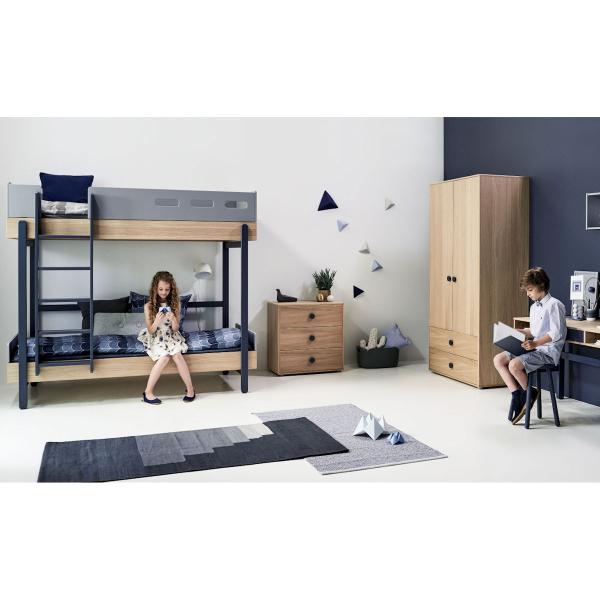 Flexa Popsicle Etagenbett mit gerader Leiter in 90x200 Cherry Flexa Popsicle Etagenbett mit gerader Leiter in 90x200 Cherry