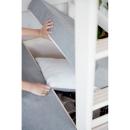 Flexa Hochbett CASA 90x200 ger. Leiter grau