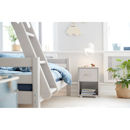 Kombi-Etagenbett 90x200 Schrägleiter grau Kombi-Etagenbett 90x200 Schrägleiter grau