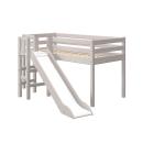 Flexa Rutschbett 90x200 mit Podest in grau