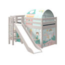 Flexa Rutschbett 90x200 mit Podest in grau