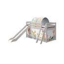 Flexa Rutschbett 90x200 Schrägleiter in grau