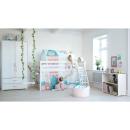 Flexa Spielbett 90x200 gerade Leiter in grau