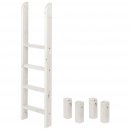 Flexa Classic Gerade Leiter+Pfosten für Etagenbett in weiß Flexa Classic Gerade Leiter+Pfosten für Etagenbett in weiß