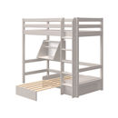 Flexa Sofabett mit Bettkasten in grau