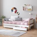 Flexa Nor Einzelbett 2 Schübe 90x200 Eiche / White Flexa Nor Einzelbett 2 Schübe 90x200 Eiche / White