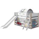 Flexa Nor Rutschbett Schrägleiter 90x200 Eiche / White