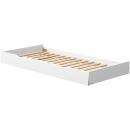 White Ausziehbett 90x200 mit Aufsteller weiß White Ausziehbett 90x200 mit Aufsteller weiß