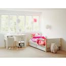 Flexa White Einzelbett 90x200 cm Schübe u. Sicherung weiß Flexa White Einzelbett 90x200 cm Schübe u. Sicherung weiß