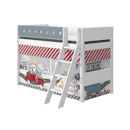 Flexa White Pfosten+schr. Leiter f. Mittelhochbett in weiß Flexa White Pfosten+schr. Leiter f. Mittelhochbett in weiß