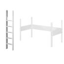 Flexa White Pfosten+ger. Leiter f. 90x200 Hochbett weiß