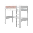 Flexa White Pfosten+ger. Leiter f. 90x200 Hochbett weiß