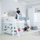 Flexa White Pfosten+schr. Leiter f. Spielbett in weiß Flexa White Pfosten+schr. Leiter f. Spielbett in weiß