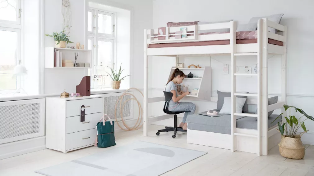 Flexa Classic Hochbett Kommode Schreibtisch